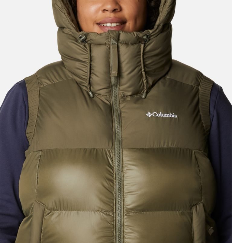 Women's Columbia Pike Lake II Insulated Vests Olive | Plus Size CA-QL361